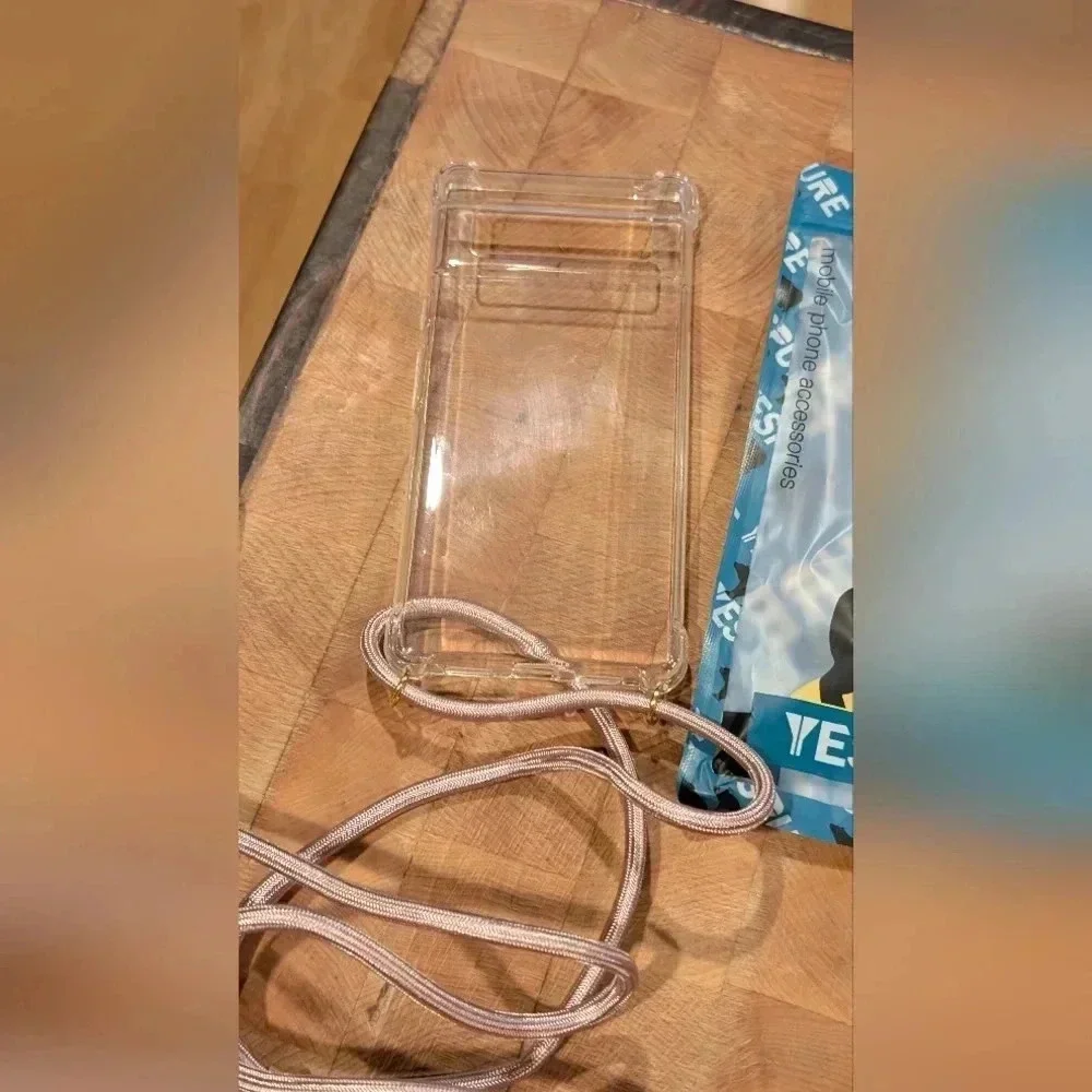 YESPURE Crossbody Case for Google Pixel 6 Pro 6.71 inch Clear Neck Cord (NWT)